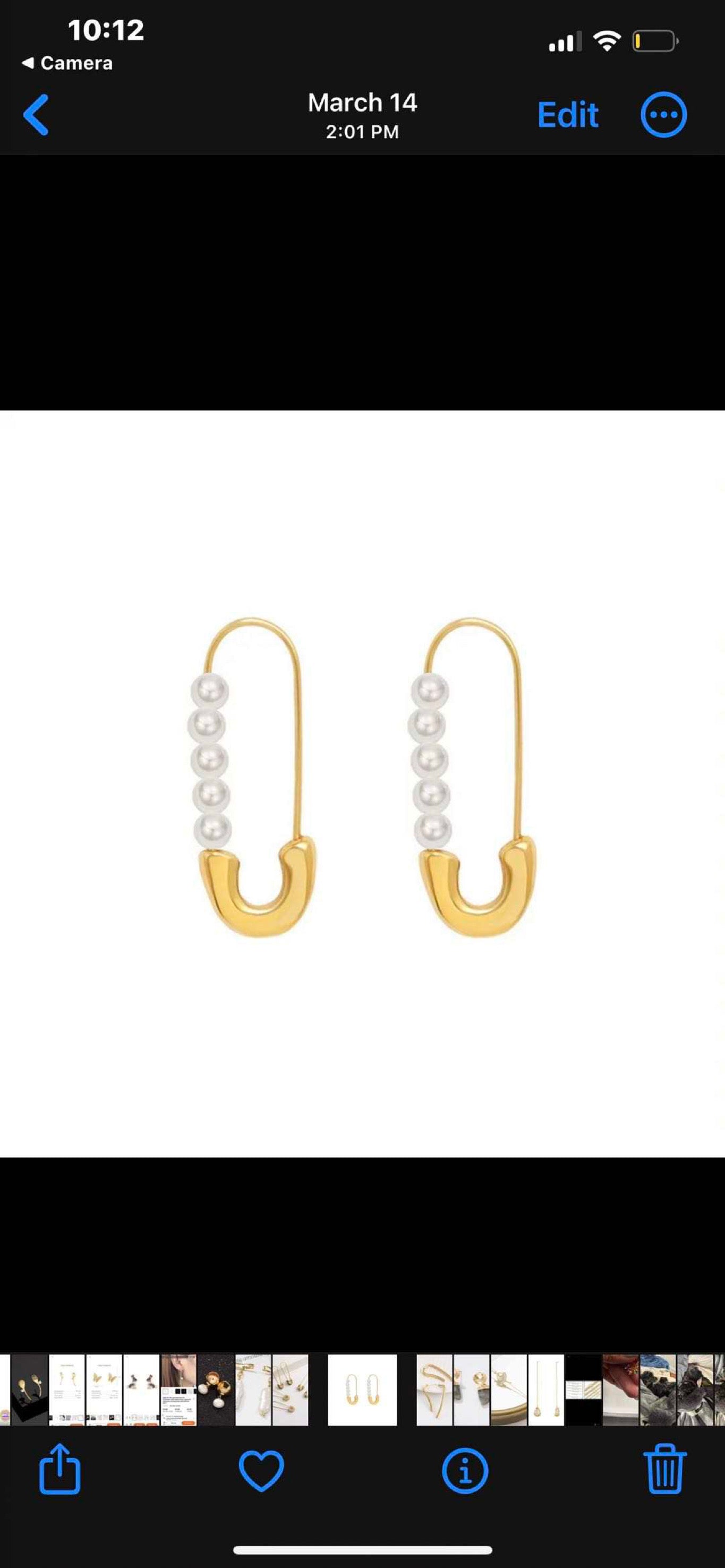 Pearl Pin earrings