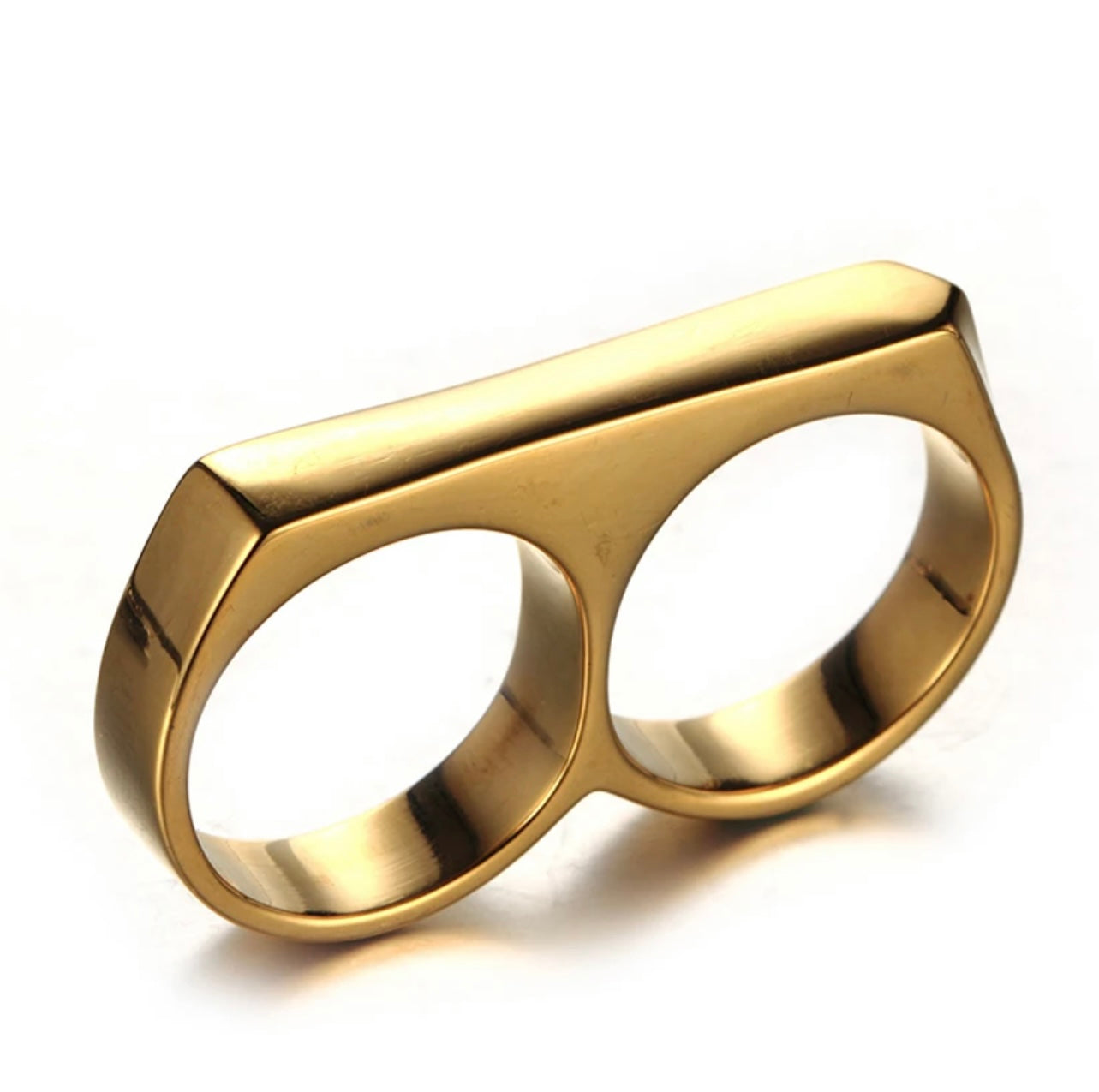 Indi long band Gold ring