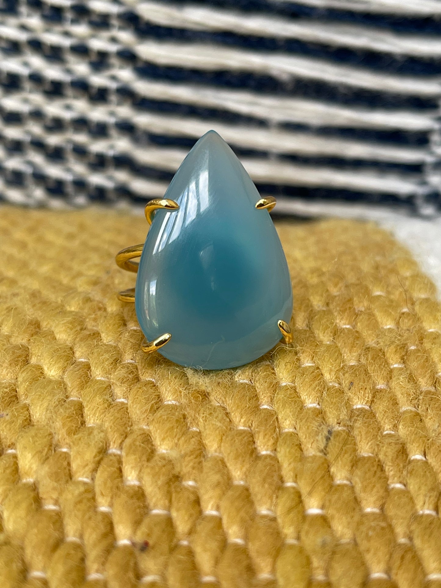 Gold Chalcedony ring